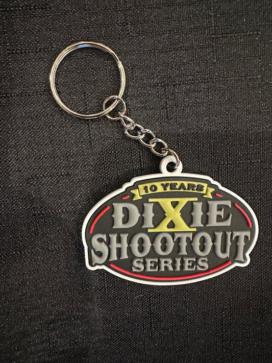 Dixie Shootout 10 Year Anniversary Keychain