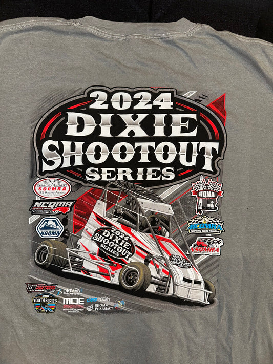 2024 Dixie Shootout Tour Shirt - Gray - 3X ONLY