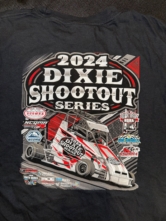 2024 Dixie Shootout Tour Shirt - Black - YM ONLY